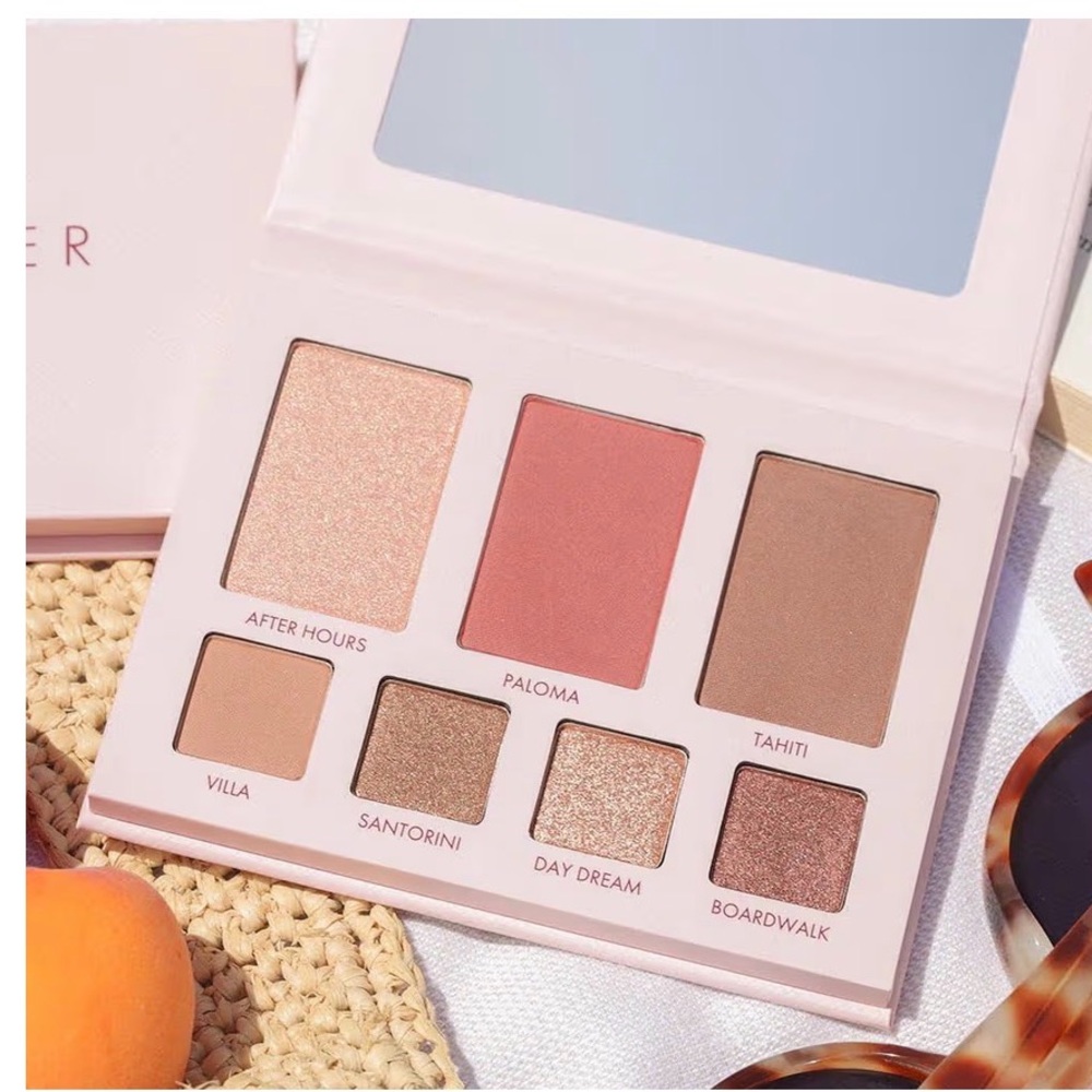 Wander Beauty Blush & Eyeshadow Palette — Peach, Rose, Bronze Shades